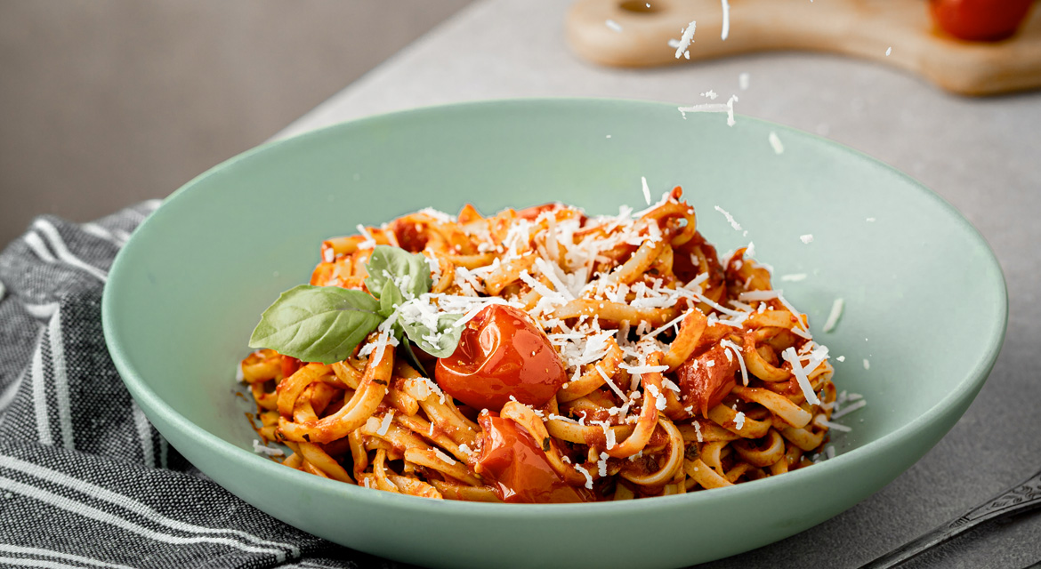 パスタ料理の形